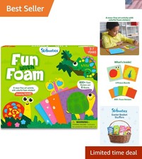 Foam Sticker Art Activity - Animals, Easter Basket Stuffers, Mess-Free Fun fo...