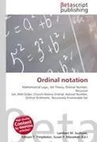 Lambert M. Surhone (U. A.) | Ordinal Notation | Taschenbuch | Englisch (2026)