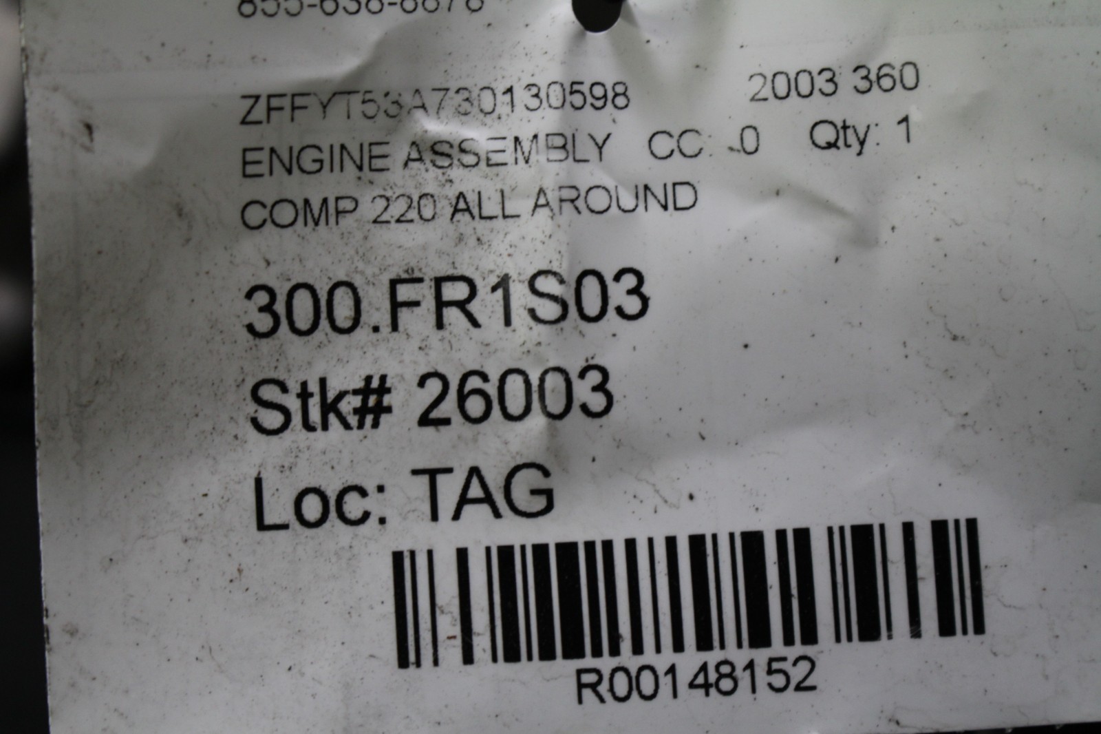 Ferrari 360 Engine assembly