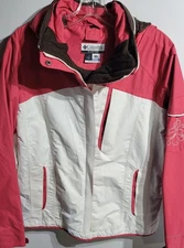 Columbia Jacket Women’s Size Medium Pink White Bugaboo Interchange Hooded