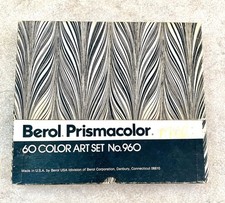 Juego de arte vintage Berol Prismacolor 60 colores Nº 960 lápices 53/60 lápices EE. UU. *