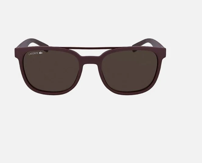 Modern Luxe Lacoste 哑光勃艮第紫色方形太阳镜男女通用 L883S(604) — 第 2/4 张图片