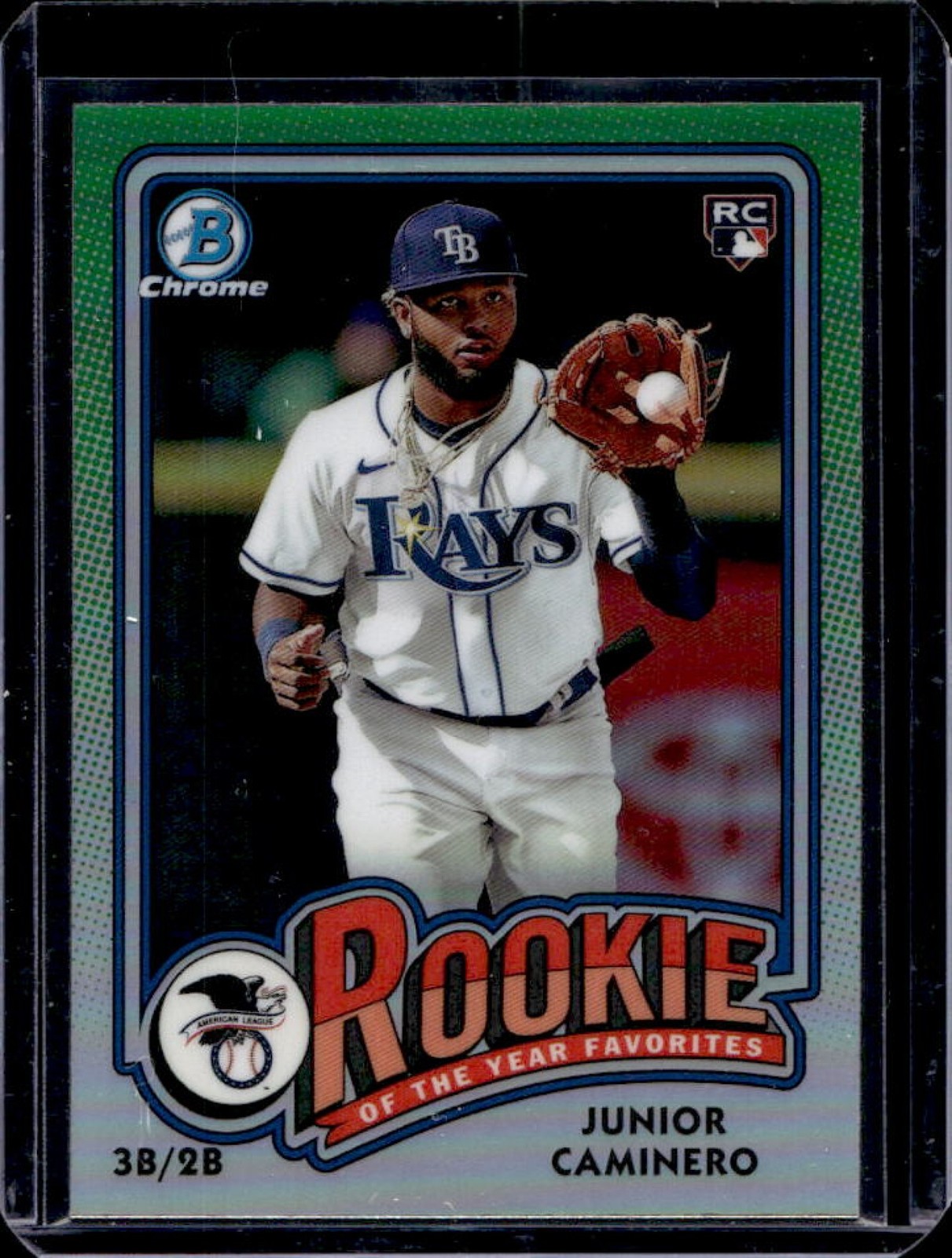 2024 Bowman Junior Caminero Rookie of the Year Favorites Chrome RC #ROY-8 Rays
