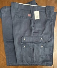 Red Kap Men's Industrial Cargo Pant 2 Pair Dark Navy Blue Brand New Tags 34-32