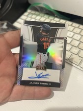 JAMES TIBBS III DODGERS ROOKIE Leaf Metal Silver Auto Autograph /35