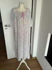 Triumph Langes Nachthemd Schlafkleid Rosa Blumenprint 100% Baumwolle Gr 44 