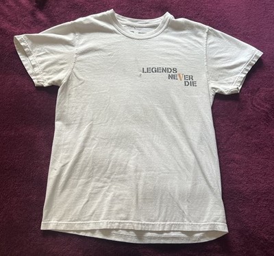Vlone Men's Juice WRLD Legend T-Shirt Orange White Size Small UC Butterfly