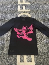 Chrome Hearts Pink Foti Logo Long Sleeve T Shirt