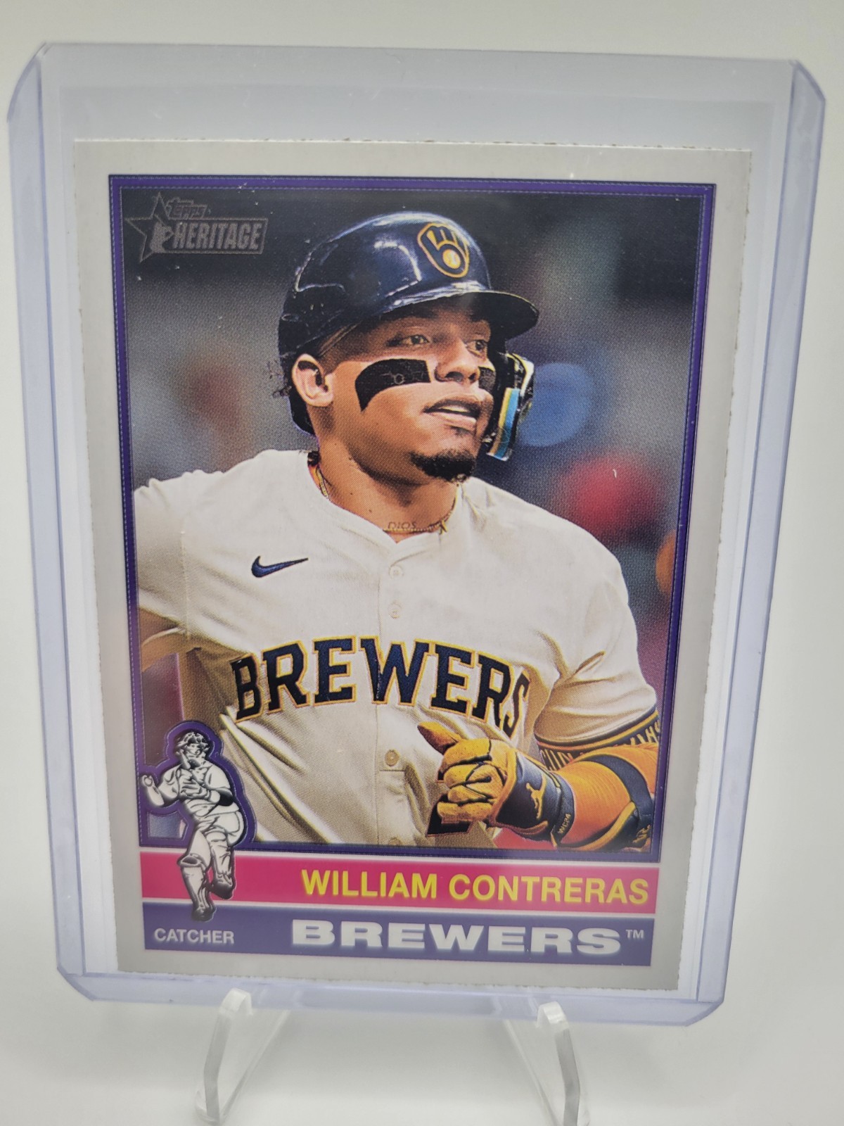 2025 Topps Heritage - Alternate Cartoon Variation William Contreras #300