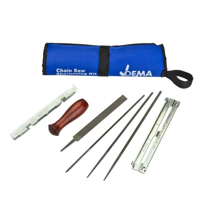 Kit d'affûtage pour chaîne de tronçonneuse manuel 7 pièces D25084 pour bois