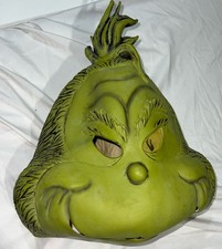 The Grinch Dr. Seuss 2011 Green Halloween Costume Latex Mask - TM DSE - ELOPE