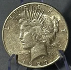 1927-S Peace Silver Dollar $1 Better Date XF-AU Slider R62