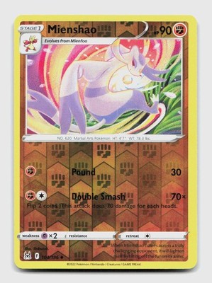 Mienshao 104/196 Uncommon LOR Verlorener Ursprung Pokemon Reverse Holo NM/M