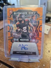 2024 Panini Prizm Draft Picks Signing Day  Anthony Gould AUTO Orange Pulsar39/75