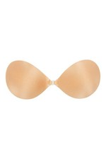 Fashion Forms NuBra Nude (Mocha) D Cup Seamless Push-Up Adhesive Strapless Bra