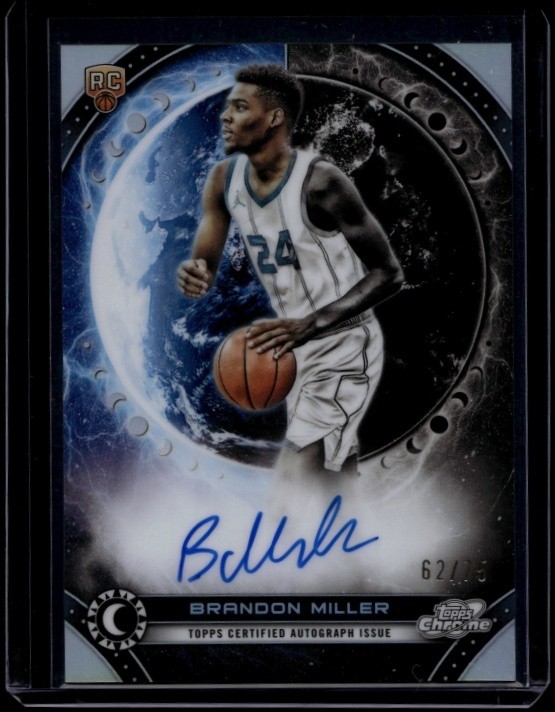 2023-24 Topps Cosmic Chrome Basketball Brandon Miller #ERA-BM Equinox Auto /75