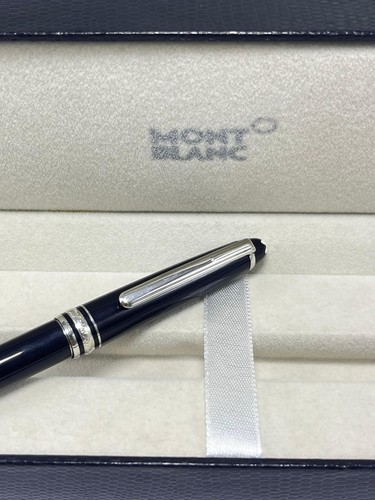 Montblanc Mesterstuck Roller Black Body + Silver Clips Ballpoint Pen I Black Ink