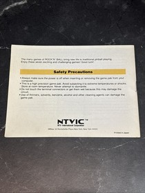 Rock 'n' Ball (NES, 1990), Box, Manual, and Sleeve