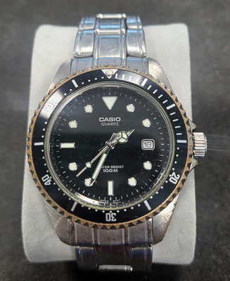 Casio MTD 1010 Black Dial (1346) Diver Style for sale online | eBay