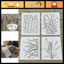 Camo 4pc Stencil Kit for Duck Boats - 13x17 Durable Camouflage Painting Template