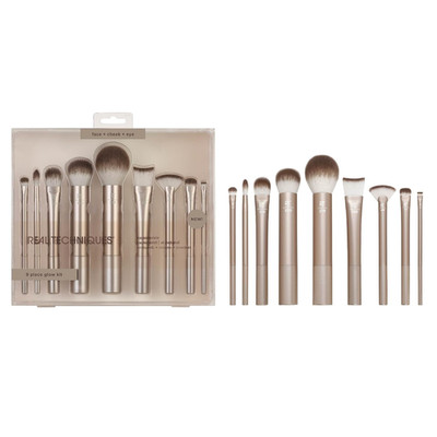 REAL TECHNIQUES Au Naturale Makeup Brush Kit, for Foundation, Powders, and Conce