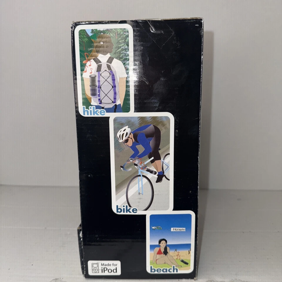 New In Box Ihome 2go Cycler IH85 For Ipod Wireless Speaker,Remote W/ Charge - Image 2 of 4