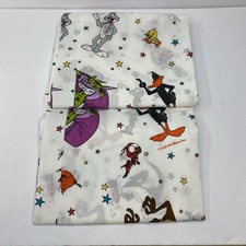 Vintage Space Jam 1996 Twin Flat Sheet Looney Tunes 90’s NEW NEVER USED