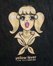 Vintage HOOK-UPS Skateboard t shirt Yellow Fever 90s Sz S Made In USA Y2k Vibes