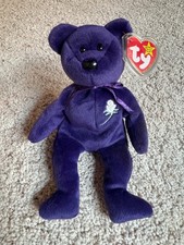 Ty Beanie Babies Princess Bear Toy 1997 mint condition with protective tag