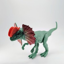 Jurassic World Mattel Dilophosaurus Action Figure Dinosaur Toy 2018 Frill Attack