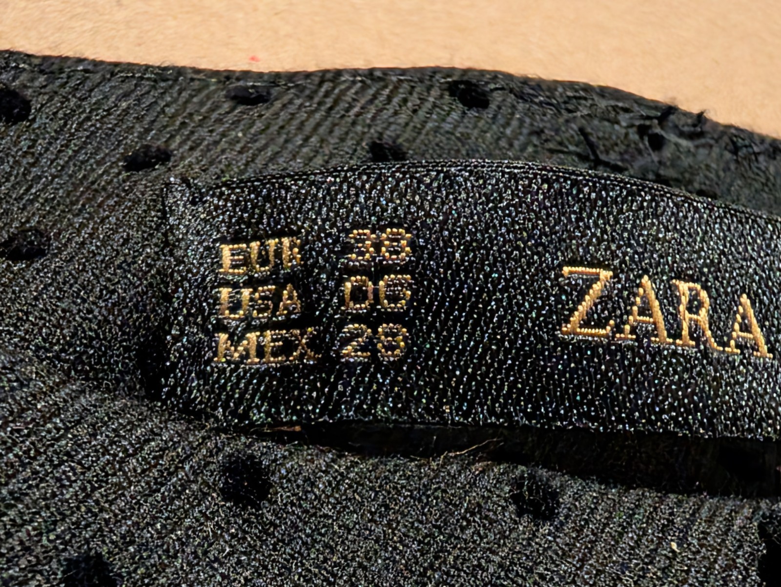Zara Basic Black Polka Dot Tailored Trousers Size… - image 5