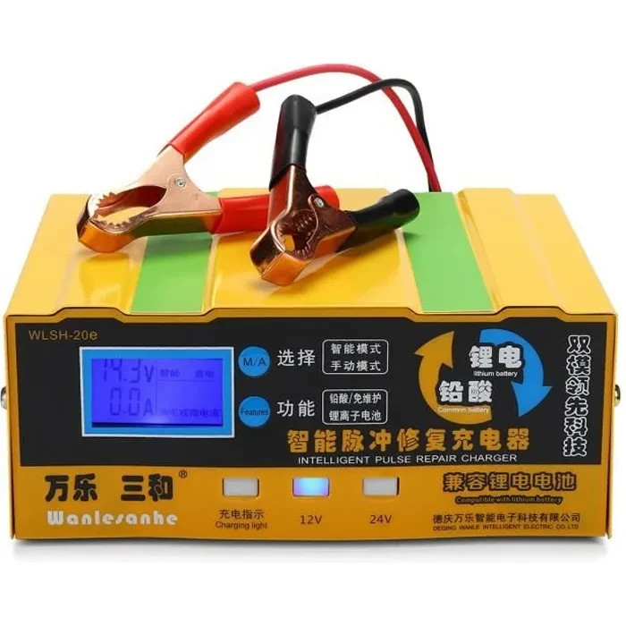 Chargeur de batterie 12V 24V automatique pour l'hivernage auto moto