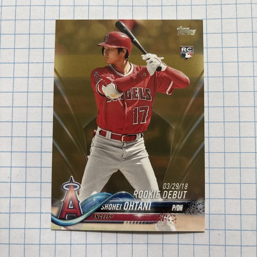 2018 Topps Update Series Rookie Debut Shohei Ohtani #US285 Gold /2018 (RC) /2018