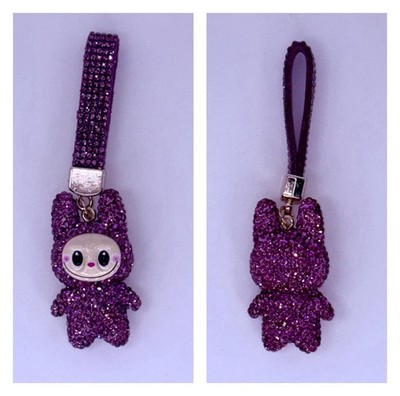 Labubu-style Bling Monster Keychain Bag Charm Adorable New W/out Tag