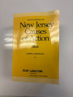 #ad Encyclopedia of New Jersy Causes of Action 2026 $45.00