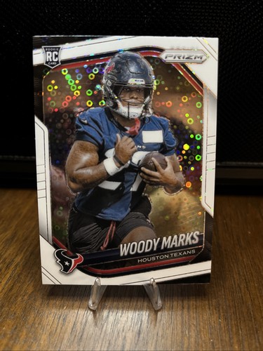 2025 Panini Prizm WOODY MARKS RC WHITE DISCO PRIZM SP #395 Houston Texans