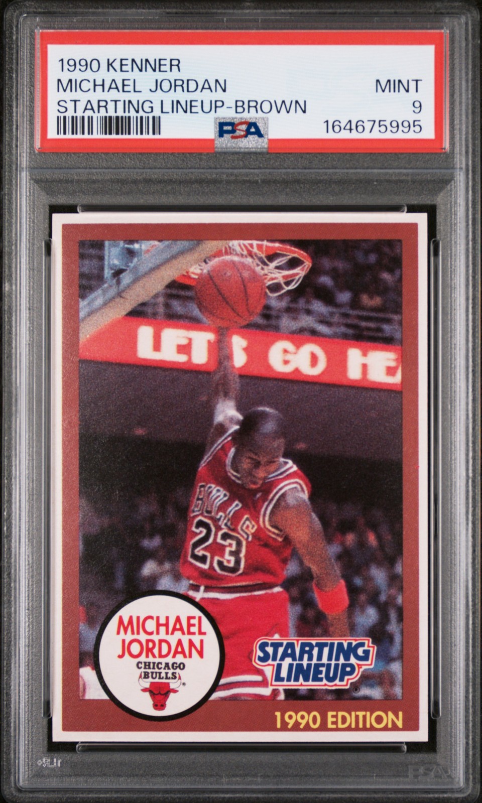 1990 KENNER STARTING LINE-UP BROWN MICHAEL JORDAN PSA 9