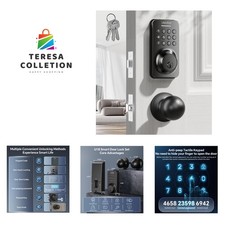 Keyless Entry Keypad Deadbolt with Handle Set, Smart Lock, Auto-Lock  One-To...