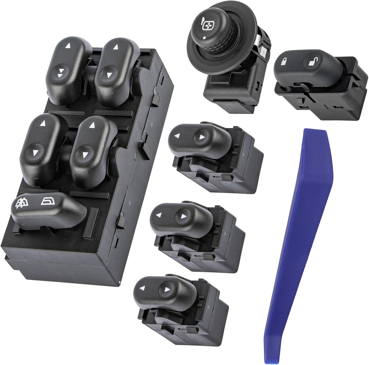2004-2008 F-150 2006-2008 Mark LT Driver Passenger Window Switches–Compatible Re
