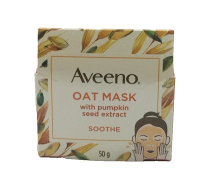 Aveeno Oat Mask W/ Pumpkin Seed Extract Soothe 50g as imaged