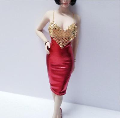 knee length dresses for ladies Emerald Fish Scale Dress main image 1