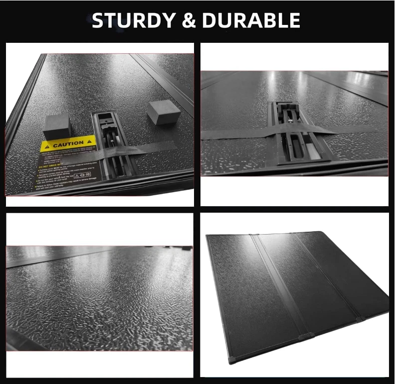 Cubierta rígida triple plegable de 6,8 pies para camioneta Ford 99-24 F250 F350 Super Duty Foto 3 de 4