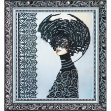 Bead Embroidery Kit Lady Morgana Beaded stitching DIY Abris Art