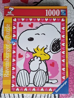 Ravensburger Puzzle Peanuts Snoopy Love Is In The Air 151912 Puzzel 1000 Teile