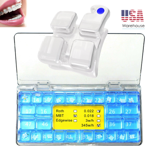 Dental Monocrystalline Sapphire Brackets Clear Ceramic Mini