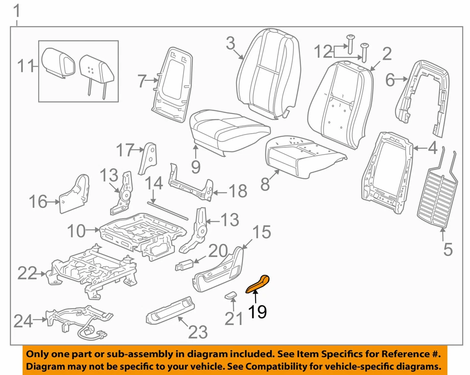 Seat Back Recliner Adjustment Handle for 2007-2013 Chevrolet Silverado 1500 2500 - Image 2 of 4