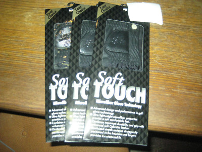 3 BRAND NEW Soft Touch synthetic Mens LH Cadet Medium  Gloves Black