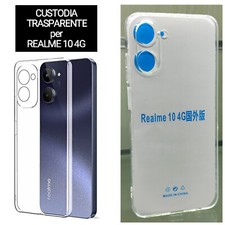 Cover Custodia Protezione Fotocamera Silicone Trasparente Morbido REALME 10 4G