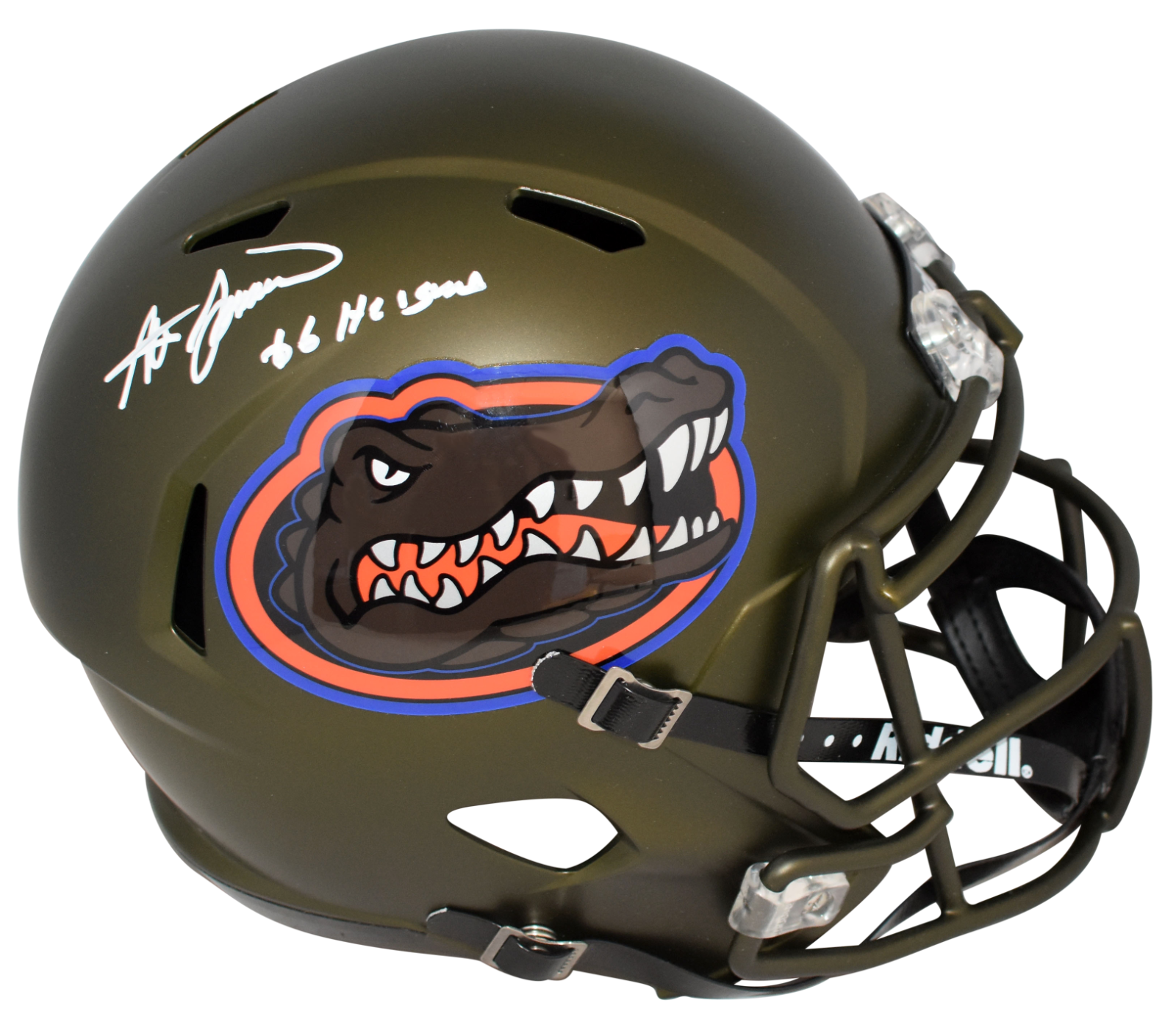 Steve Spurrier Autographed Signed Florida Gators SWAMP FULL SIZE SPEED HELMET W/ 66 HEISMAN 