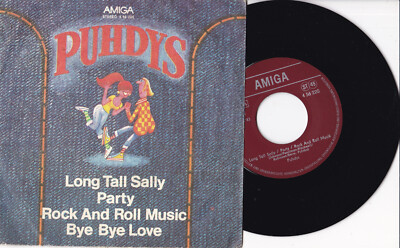Puhdys -Long Tall Sally / Party / Rock And Roll Music   Bye Bye- 7'' 45 Amiga